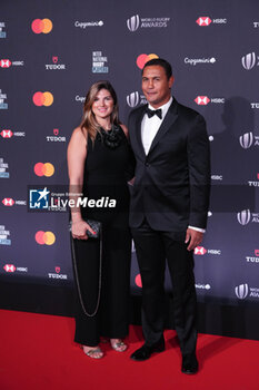 2023-10-29 - Thierry Dusautoir with his wife Sofia during the World Rugby Awards 2023 on October 29, 2023 at opéra Garnier in Paris, France - RUGBY - WORLD RUGBY AWARDS 2023 - OTHER - RUGBY