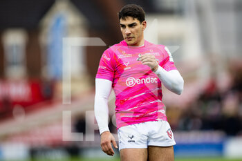 14/01/2023 - Santiago Carreras of Gloucester Rugby during the Champions Cup, rugby union match between Gloucester Rugby and Leinster Rugby on January 14, 2023 at the Kingsholm Stadium in Gloucester, England - RUGBY - CHAMPIONS CUP - GLOUCESTER V LEINSTER - HEINEKEN CHAMPIONS CUP - RUGBY