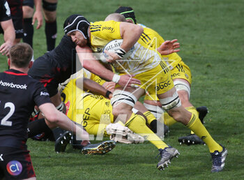 2023-04-09 - Ultan Dillane of Stade Rochelais during the Heineken Champions Cup, Quarter Finals, rugby union match between Stade Rochelais (La Rochelle) and Saracens on April 9, 2023 at Marcel Deflandre stadium in La Rochelle, France - RUGBY - CHAMPIONS CUP - LA ROCHELLE V SARACENS - CHAMPIONS CUP - RUGBY