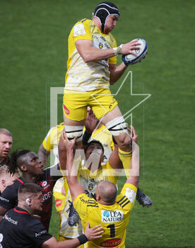 2023-04-09 - Ultan Dillane of Stade Rochelais during the Heineken Champions Cup, Quarter Finals, rugby union match between Stade Rochelais (La Rochelle) and Saracens on April 9, 2023 at Marcel Deflandre stadium in La Rochelle, France - RUGBY - CHAMPIONS CUP - LA ROCHELLE V SARACENS - CHAMPIONS CUP - RUGBY