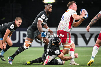 2023-12-10 - Siya KOLISI of Racing 92 and Alex DOMBRANDT of Harlequins during the Investec Champions Cup, Pool 2 rugby union match between Racing 92 and Harlequins on December 10, 2023 at Paris La Defense Arena in Nanterre, France - RUGBY - CHAMPIONS CUP - RACING 92 V HARLEQUINS - CHAMPIONS CUP - RUGBY