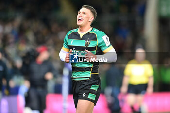 2023-12-15 - Northampton Saints centre Charlie Savala during the Champions Cup, rugby union match between Northampton Saints and RC Toulon on 15 December 2023 at Franklins Gardens in Northampton, England - RUGBY - CHAMPIONS CUP - NORTHAMPTON V TOULON - CHAMPIONS CUP - RUGBY