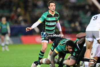 2023-12-15 - Northampton Saints scrum half Alex Mitchell during the Champions Cup, rugby union match between Northampton Saints and RC Toulon on 15 December 2023 at Franklins Gardens in Northampton, England - RUGBY - CHAMPIONS CUP - NORTHAMPTON V TOULON - CHAMPIONS CUP - RUGBY