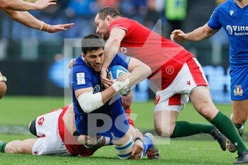 11/03/2023 - Italy v Galles - Guinness Six Nations Rugby Championship
Rome , Italy – 11 March 2023; Edoardo Iachizzi of Italy in action during the Six Nations Rugby match between Italy and Galles at the Stadio Olimpico in Rome, Italy. (Photo. Livemedia/Andrea Martini) - ITALY VS WALES - 6 NAZIONI - RUGBY