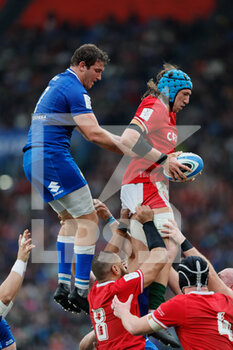 11/03/2023 - Italy v Galles - Guinness Six Nations Rugby Championship
Rome , Italy – 11 March 2023;  ustin Tipuric of Galles wins possession in the lineout during the Guinness Six Nations Rugby Championship match between Italy and Galles at the Stadio Olimpico in Rome, Italy. (Photo. Livemedia/Andrea Martini) - ITALY VS WALES - 6 NAZIONI - RUGBY