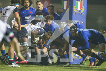03/02/2023 - first try of italy by Berlese Lizardo Rodriguez - 2023 U20 - ITALY VS FRANCE - 6 NAZIONI - RUGBY