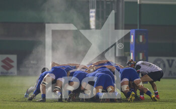 2023-02-03 - fog in a scrum of Itay vs France - 2023 U20 - ITALY VS FRANCE - SIX NATIONS - RUGBY