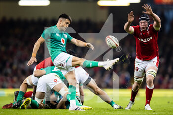 04/02/2023 - Conor Murray of Ireland and Adam Beard of Wales during the Six Nations 2023, rugby union match between Wales and Ireland on February 4, 2023 at Millenium Stadium in Cardiff, Wales - RUGBY - SIX NATIONS 2023 - WALES V IRELAND - 6 NAZIONI - RUGBY