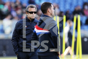 05/02/2023 - Fabien Galthie' head coach of France during warm up before the 2023 Six Nations, rugby union match between Italy and France on February 5, 2023 at Stadio Olimpico in Rome, Italy - RUGBY - 6 NATIONS 2023 - ITALY V FRANCE - 6 NAZIONI - RUGBY