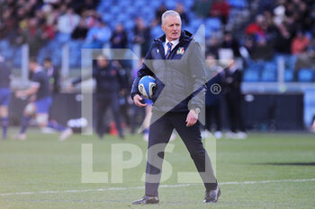 2023-02-05 - Kieran Crowley head coach of Italy during warm up before the 2023 Six Nations, rugby union match between Italy and France on February 5, 2023 at Stadio Olimpico in Rome, Italy - RUGBY - 6 NATIONS 2023 - ITALY V FRANCE - SIX NATIONS - RUGBY