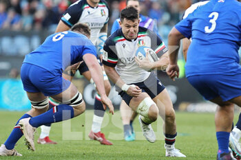 05/02/2023 - Michele Lamaro of Italy in action during the 2023 Six Nations, rugby union match between Italy and France on February 5, 2023 at Stadio Olimpico in Rome, Italy - RUGBY - 6 NATIONS 2023 - ITALY V FRANCE - 6 NAZIONI - RUGBY