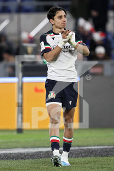 05/02/2023 - Ange Capuozzo of Italy greets his supporters at the end of the 2023 Six Nations, rugby union match between Italy and France on February 5, 2023 at Stadio Olimpico in Rome, Italy - RUGBY - 6 NATIONS 2023 - ITALY V FRANCE - 6 NAZIONI - RUGBY