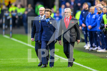 11/02/2023 - HRH The Princess Royal Anne makes her way to meet the teams during the Six Nations 2023, rugby union match between Scotland and Wales on February 11, 2023 at BT Murrayfield Stadium in Edinburgh, Scotland - RUGBY - SIX NATIONS 2023 - SCOTLAND V WALES - 6 NAZIONI - RUGBY