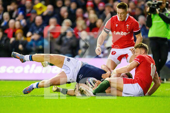 11/02/2023 - George Turner of Scotland scores the opening try during the Six Nations 2023, rugby union match between Scotland and Wales on February 11, 2023 at BT Murrayfield Stadium in Edinburgh, Scotland - RUGBY - SIX NATIONS 2023 - SCOTLAND V WALES - 6 NAZIONI - RUGBY