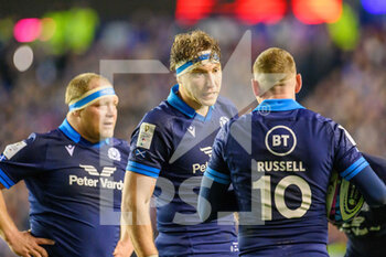 11/02/2023 - Jamie Ritchie of Scotland speaks with Finn Russell during the Six Nations 2023, rugby union match between Scotland and Wales on February 11, 2023 at BT Murrayfield Stadium in Edinburgh, Scotland - RUGBY - SIX NATIONS 2023 - SCOTLAND V WALES - 6 NAZIONI - RUGBY