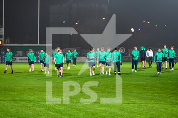 24/02/2023 - Ireland U20 enter the field for warm-up - U20 - ITALY VS IRELAND - 6 NAZIONI - RUGBY