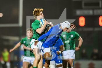 24/02/2023 - Henry McErlean of Ireland U20 and Matthias Douglas of Italy U20 - U20 - ITALY VS IRELAND - 6 NAZIONI - RUGBY