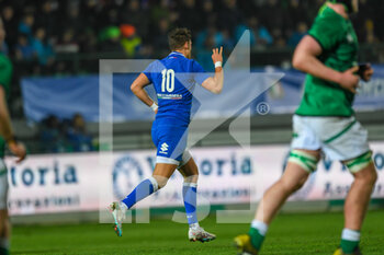 24/02/2023 - Giovanni Sante of Italy U20 celebrates - U20 - ITALY VS IRELAND - 6 NAZIONI - RUGBY