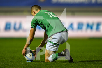 24/02/2023 - Sam Prendergast of Ireland U20 prepare the shoot - U20 - ITALY VS IRELAND - 6 NAZIONI - RUGBY