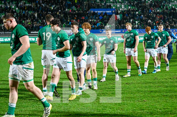 24/02/2023 - Ireland U20 celebrates a victory at the end of match - U20 - ITALY VS IRELAND - 6 NAZIONI - RUGBY