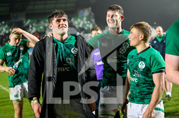 24/02/2023 - Ireland U20 greets the fans at the end of the match - U20 - ITALY VS IRELAND - 6 NAZIONI - RUGBY