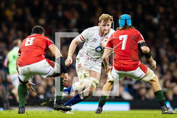 25/02/2023 - Ollie Chessum of England during the Six Nations 2023 rugby union match between Wales and England on 25 February 2023 at Principality Stadium in Cardiff, Wales - RUGBY - SIX NATIONS 2023 - WALES V ENGLAND - 6 NAZIONI - RUGBY
