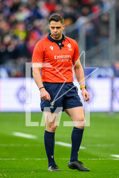 26/02/2023 - Referee Nika Amashukeli (GRU) during the Six Nations 2023 rugby union match between France and Scotland on 26 February 2023 at Stade de France in Saint-Denis near Paris, France - RUGBY - SIX NATIONS 2023 - FRANCE V SCOTLAND - 6 NAZIONI - RUGBY