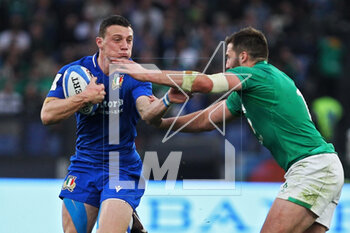 25/02/2023 - Paolo Garbisi of Italy in action during the Six Nations 2023 rugby union match between Italy and Ireland on February 25, 2023 at Stadio Olimpico in Rome, Italy - RUGBY - SIX NATIONS 2023 - ITALY V IRELAND - 6 NAZIONI - RUGBY