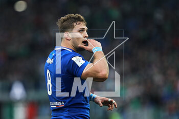 25/02/2023 - Lorenzo Cannone of Italy reacts during the Six Nations 2023 rugby union match between Italy and Ireland on February 25, 2023 at Stadio Olimpico in Rome, Italy - RUGBY - SIX NATIONS 2023 - ITALY V IRELAND - 6 NAZIONI - RUGBY