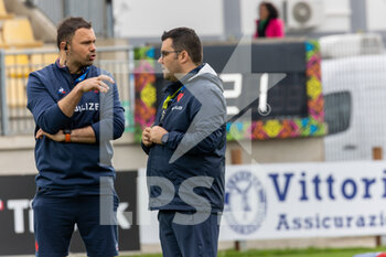 2023-03-26 - Head Coach Gaëlle Mignot e David Ortis (France) - 2023 WOMEN'S - ITALY VS FRANCE - SIX NATIONS - RUGBY