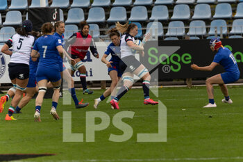 2023-03-26 - SGORBINI Francesca (Italy) runs to score a try - 2023 WOMEN'S - ITALY VS FRANCE - SIX NATIONS - RUGBY