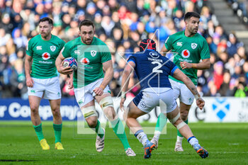 12/03/2023 - Jack Conan of Ireland runs at George Turner of Scotland during the Six Nations 2023 rugby union match between Scotland and Ireland on 12 March 2023 at BT Murrayfield in Edinburgh, Scotland - RUGBY - SIX NATIONS 2023 - SCOTLAND V IRELAND - 6 NAZIONI - RUGBY
