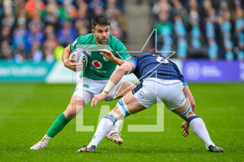 12/03/2023 - Conor Murray of Ireland runs at Jack Dempsey of Scotland during the Six Nations 2023 rugby union match between Scotland and Ireland on 12 March 2023 at BT Murrayfield in Edinburgh, Scotland - RUGBY - SIX NATIONS 2023 - SCOTLAND V IRELAND - 6 NAZIONI - RUGBY