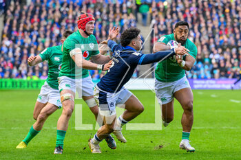 12/03/2023 - Bundee Aki of Ireland and Sione Tuipulotu of Scotland during the Six Nations 2023 rugby union match between Scotland and Ireland on 12 March 2023 at BT Murrayfield in Edinburgh, Scotland - RUGBY - SIX NATIONS 2023 - SCOTLAND V IRELAND - 6 NAZIONI - RUGBY
