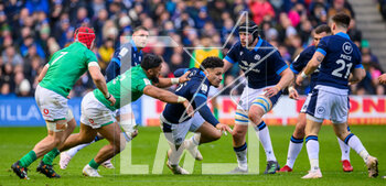 12/03/2023 - Sione Tuipulotu of Scotland tries to break clear of Bundee Aki of Ireland during the Six Nations 2023 rugby union match between Scotland and Ireland on 12 March 2023 at BT Murrayfield in Edinburgh, Scotland - RUGBY - SIX NATIONS 2023 - SCOTLAND V IRELAND - 6 NAZIONI - RUGBY