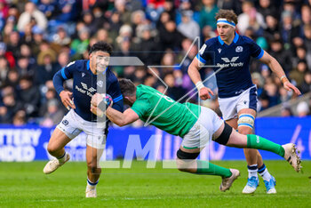 12/03/2023 - Sione Tuipulotu of Scotland is tackled by Peter O'Mahony of Ireland during the Six Nations 2023 rugby union match between Scotland and Ireland on 12 March 2023 at BT Murrayfield in Edinburgh, Scotland - RUGBY - SIX NATIONS 2023 - SCOTLAND V IRELAND - 6 NAZIONI - RUGBY