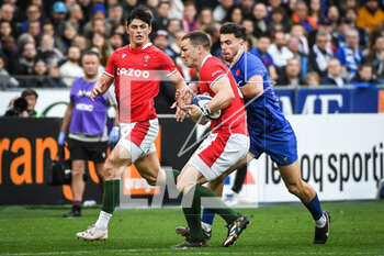 18/03/2023 - Louis REES-ZAMMIT of Wales, George NORTH of Wales and Ethan DUMORTIER of France during the Six Nations 2023 rugby union match between France and Wales on March 18, 2023 at Stade de France in Saint-Denis near Paris, France - RUGBY - SIX NATIONS 2023 - FRANCE V WALES - 6 NAZIONI - RUGBY