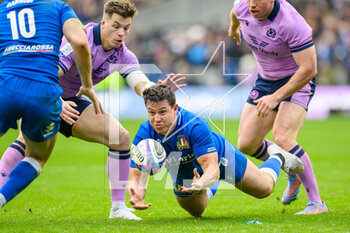 2023-03-18 - Luca Morisi of Italy during the Six Nations 2023 rugby union match between Scotland and Italy on 18 March 2023 at the BT Murrayfield Stadium in Edinburgh, Scotland - RUGBY - SIX NATIONS 2023 - SCOTLAND V ITALY - SIX NATIONS - RUGBY
