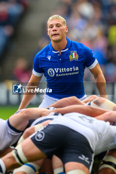 2023-07-29 - Alessandro Garbisi of Italy during the Summer Nations Series 2023, rugby union match between Scotland and Italy on 29 July 2023 at the Scottish Gas Murrayfield Stadium in Edinburgh, Scotland - RUGBY - SUMMER NATIONS SERIES 2023 - SCOTLAND V ITALY - TEST MATCH - RUGBY