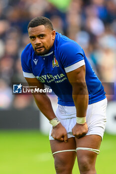 2023-07-29 - Toa Halafihi of Italy during the Summer Nations Series 2023, rugby union match between Scotland and Italy on 29 July 2023 at the Scottish Gas Murrayfield Stadium in Edinburgh, Scotland - RUGBY - SUMMER NATIONS SERIES 2023 - SCOTLAND V ITALY - TEST MATCH - RUGBY