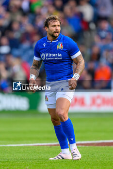 2023-07-29 - Tommaso Menoncello of Italy during the Summer Nations Series 2023, rugby union match between Scotland and Italy on 29 July 2023 at the Scottish Gas Murrayfield Stadium in Edinburgh, Scotland - RUGBY - SUMMER NATIONS SERIES 2023 - SCOTLAND V ITALY - TEST MATCH - RUGBY