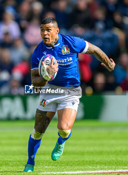 2023-07-29 - Monty Ioane of Italy during the Summer Nations Series 2023, rugby union match between Scotland and Italy on 29 July 2023 at the Scottish Gas Murrayfield Stadium in Edinburgh, Scotland - RUGBY - SUMMER NATIONS SERIES 2023 - SCOTLAND V ITALY - TEST MATCH - RUGBY