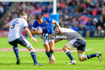 2023-07-29 - Martin Page-Relo of Italy is tackled by Luke Crosbie of Scotland during the Summer Nations Series 2023, rugby union match between Scotland and Italy on 29 July 2023 at the Scottish Gas Murrayfield Stadium in Edinburgh, Scotland - RUGBY - SUMMER NATIONS SERIES 2023 - SCOTLAND V ITALY - TEST MATCH - RUGBY