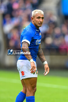 2023-07-29 - Pierre Bruno of Italy during the Summer Nations Series 2023, rugby union match between Scotland and Italy on 29 July 2023 at the Scottish Gas Murrayfield Stadium in Edinburgh, Scotland - RUGBY - SUMMER NATIONS SERIES 2023 - SCOTLAND V ITALY - TEST MATCH - RUGBY