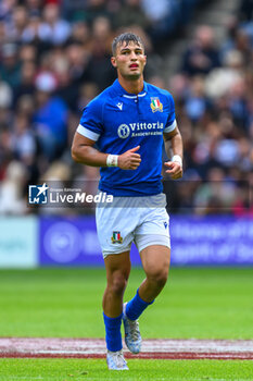 2023-07-29 - Lorenzo Pani of Italy during the Summer Nations Series 2023, rugby union match between Scotland and Italy on 29 July 2023 at the Scottish Gas Murrayfield Stadium in Edinburgh, Scotland - RUGBY - SUMMER NATIONS SERIES 2023 - SCOTLAND V ITALY - TEST MATCH - RUGBY