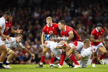 2023-08-05 - George North of Wales during the Summer Nations Series 2023, rugby union match between Wales and England on 5 August 2023 at Millenium Stadium in Cardiff, Wales - RUGBY - SUMMER NATIONS SERIES 2023 - WALES V ENGLAND - TEST MATCH - RUGBY