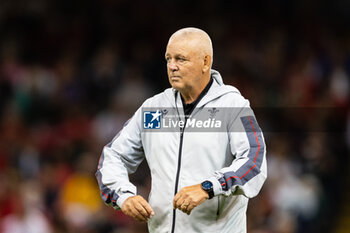 2023-08-05 - Head Coach Warren Gatland of Wales before the Summer Nations Series 2023, rugby union match between Wales and England on 5 August 2023 at Millenium Stadium in Cardiff, Wales - RUGBY - SUMMER NATIONS SERIES 2023 - WALES V ENGLAND - TEST MATCH - RUGBY