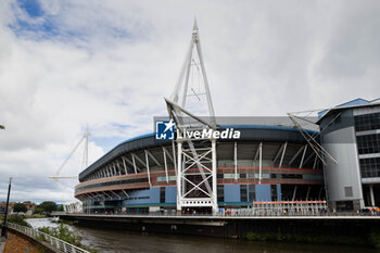 2023-08-05 - A general view of Principality Stadium, home of Wales during the Summer Nations Series 2023, rugby union match between Wales and England on 5 August 2023 at Millenium Stadium in Cardiff, Wales - RUGBY - SUMMER NATIONS SERIES 2023 - WALES V ENGLAND - TEST MATCH - RUGBY