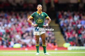 2023-08-19 - Manie Libbok of South Africa during the Summer Nations Series 2023, Rugby Union Friendly match between Wales and South Africa on 19 August 2023 at Principality Stadium in Cardiff, Wales - RUGBY - SUMMER NATIONS SERIES 2023 - WALES V SOUTH AFRICA - TEST MATCH - RUGBY