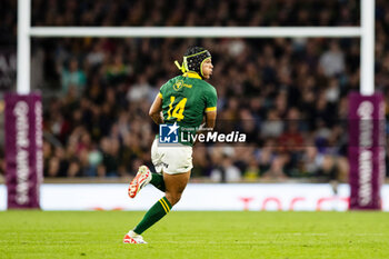 2023-08-25 - Kurt-Lee Arendse of South Africa during the Qatar Airways Cup, International Friendly rugby union match between New Zealand and South Africa on 25 August 2023 at Twickenham stadium in London, England - RUGBY - FRIENDLY GAME - NEW ZEALAND V SOUTH AFRICA - TEST MATCH - RUGBY